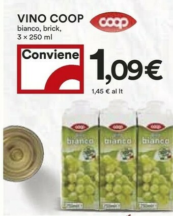 Coop Coop - Vino Bianco 250 G(ml) offerta