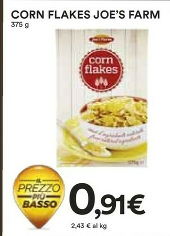 Coop Joe's farm Corn flakes offerta