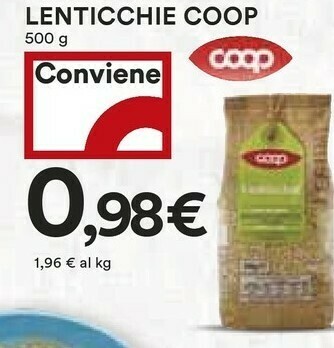 Coop Coop - Lenticchie Giganti Biologiche 500 G(ml) offerta
