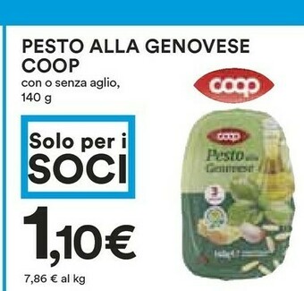 Coop Pesto offerta