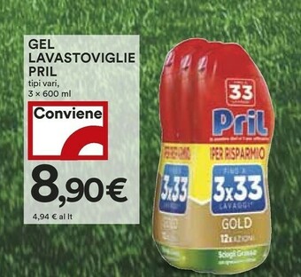 Coop Pril Detersivo lavastoviglie offerta