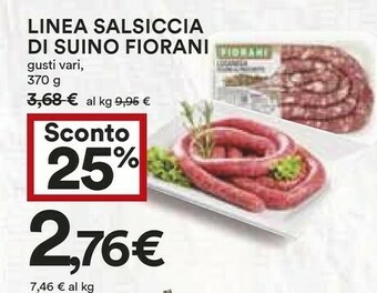 Coop Salsicce offerta