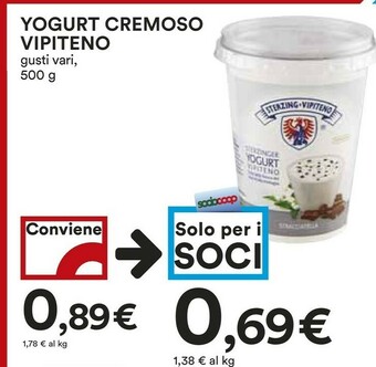 Coop Vipiteno Yogurt offerta