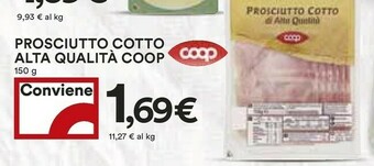 Coop Prosciutto cotto offerta