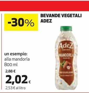 Coop Bevande vegetali adez offerta