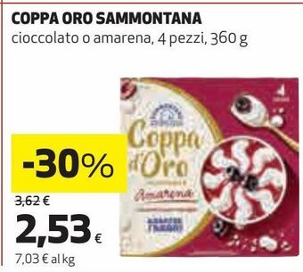 Coop Coppa oro sammontana offerta