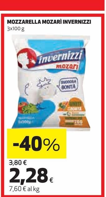 Coop Mozzarella mozarì invernizzi offerta