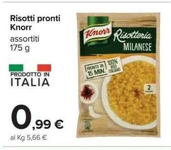 Carrefour Knorr Risotto offerta