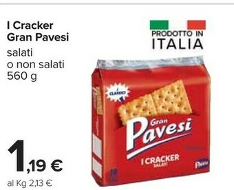 Carrefour Pavesi Crackers offerta
