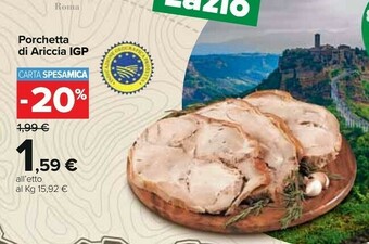 Carrefour Porchetta offerta