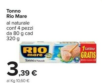 Carrefour Rio Mare Tonno Rio mare offerta