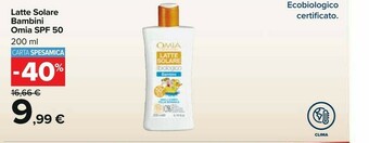 Carrefour Crema solare offerta