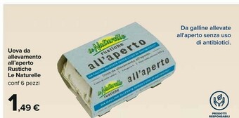 Carrefour Le Naturelle Uova offerta