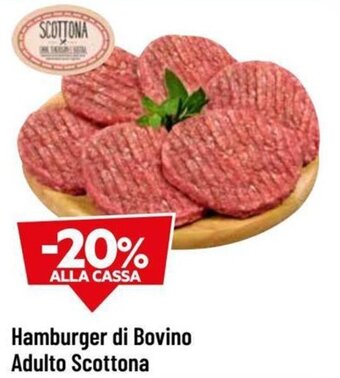 DPiù Hamburger di Bovino Adulto Scottona offerta
