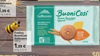 Carrefour Galbusera Biscotti offerta