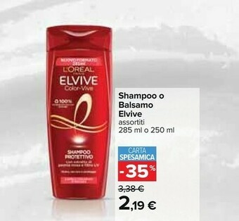 Carrefour L'Oreal Shampoo offerta