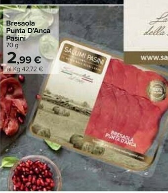 Carrefour Pasini Bresaola offerta