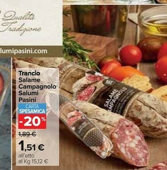 Carrefour Campagnolo Salame offerta