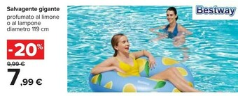 Carrefour Bestway Bestway Salvagente Gigante Profumato Al Limone O Al Lampone offerta