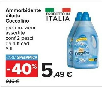 Carrefour Coccolino Ammorbidente offerta