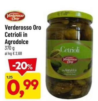 DPiù Verderosso Oro Cetrioli in Agrodolce 370 g offerta