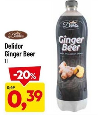 DPiù Delidor Ginger Beer 1 l offerta
