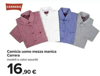 Carrefour Carrera Carrera Camicia Uomo Mezza Manica offerta