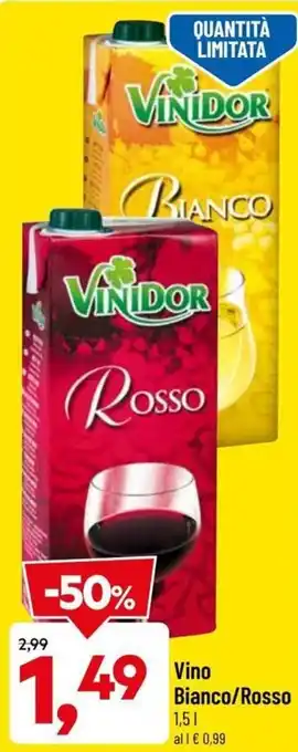 DPiù Vino Bianco/Rosso 1,5 l offerta