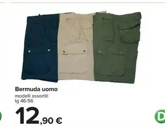 Carrefour Bermuda Uomo Tg 46-56 offerta