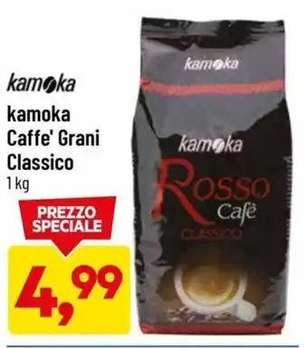 DPiù Kamoka Caffe' Grani Classico 1 kg offerta
