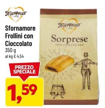 DPiù Sfornamore Frollini con Cioccolato 350 g offerta