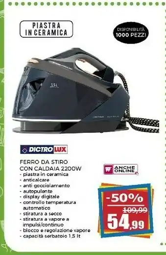Happy Casa Lux Ferro da stiro offerta