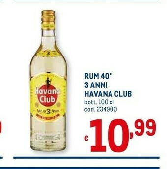 Metro Havana club Rum offerta