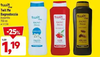 DPiù Twit Me Bagnodoccia assortito 750 ml offerta
