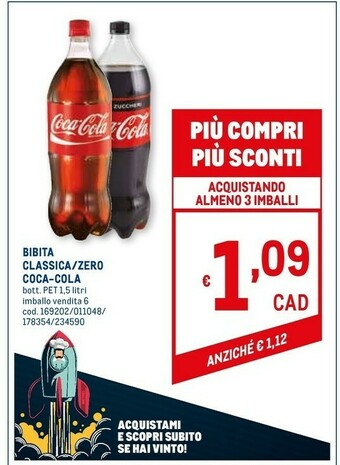 Metro Coca Cola Coca cola zero offerta