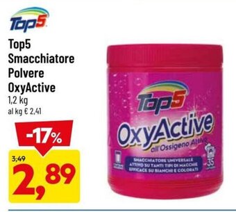 DPiù Top5 Smacchiatore Polvere OxyActive 1,2 kg offerta