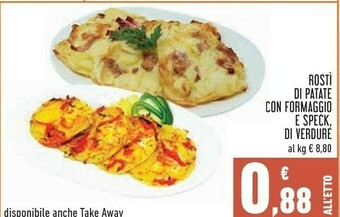 Conad Rosti Di Patate Con Formaggio E Speck/ Di Verdure offerta