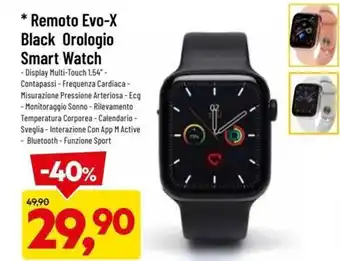 DPiù Remoto Evo-X Black Orologio Smart Watch offerta