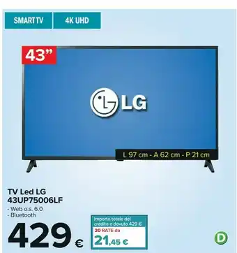 Carrefour LG Samsung Tv offerta