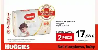 Carrefour Huggies Pannolini Extra Care offerta