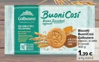 Carrefour Galbusera Biscotti offerta