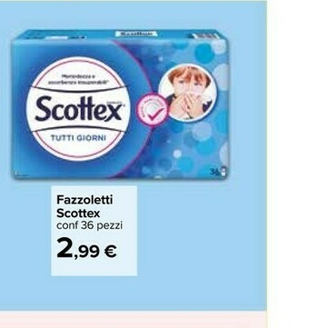 Carrefour Scottex Fazzoletti offerta