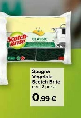 Carrefour Scotch- Brite Spugna Vegetale offerta