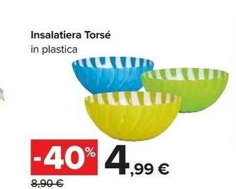 Carrefour Torse Insalatiera In Plastica offerta