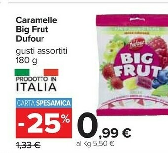 Carrefour Dufour Caramelle offerta