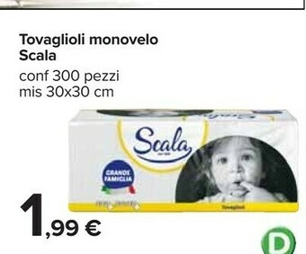 Carrefour Scala Tovaglioli Monovelo offerta