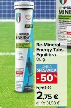 Carrefour Equilibra Re-mineral Energy Tabs offerta