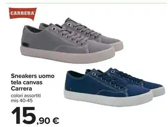 Carrefour Carrera Sneakers Uomo Tela Canvas offerta
