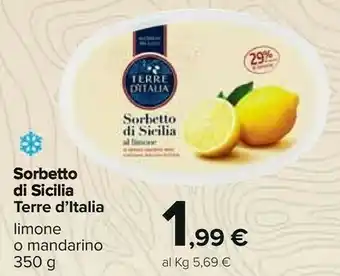 Carrefour Terre d'Italia Sorbetto offerta