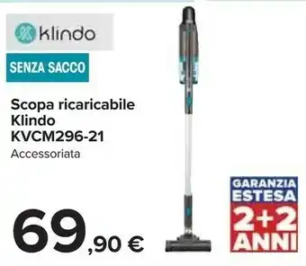 Carrefour Klindo Klindo Scopa Ricaricabile Kvcm296-21 offerta